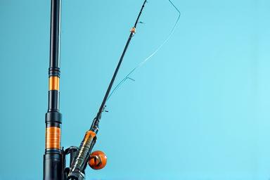 Light spinning rod with a float and small mackerel feathers, ready for targeting schooling fish.